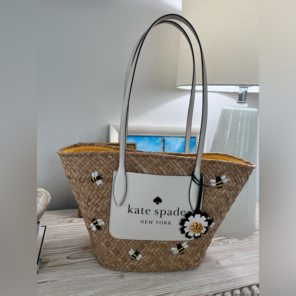 Kate Spade Straw Basket Tote